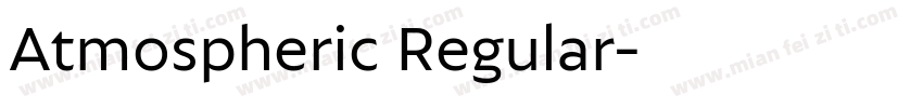Atmospheric Regular字体转换
